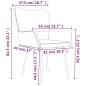 vidaXL Esszimmerstühle 2 Stk. Creme Samt vidaXL Esszimmerstühle 2 Stk. Creme Samt