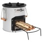vidaXL Camping-Ofen Silbern 45x25x26 cm Stahl vidaXL Camping-Ofen Silbern 45x25x26 cm Stahl