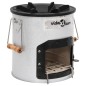 vidaXL Camping-Ofen Silbern 45x25x26 cm Stahl vidaXL Camping-Ofen Silbern 45x25x26 cm Stahl