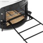 vidaXL Camping-Ofen Silbern 45,5x33x25,5 cm Edelstahl