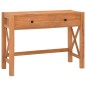 vidaXL Schreibtisch mit 2 Schubladen 100x40x75 cm Teakholz vidaXL Schreibtisch mit 2 Schubladen 100x40x75 cm Teakholz