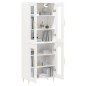Highboard Weiß 69,5x34x180 cm Holzwerkstoff Highboard Weiß 69,5x34x180 cm Holzwerkstoff