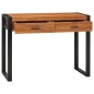 vidaXL Schreibtisch mit 2 Schubladen 100x40x75 cm Teakholz vidaXL Schreibtisch mit 2 Schubladen 100x40x75 cm Teakholz