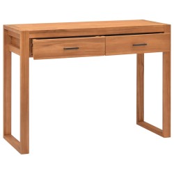 vidaXL Schreibtisch mit 2 Schubladen 100x40x75 cm Teakholz