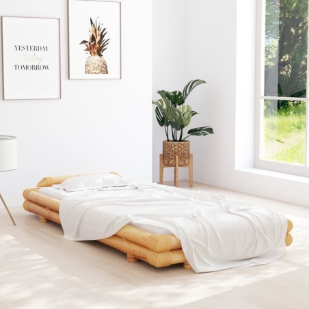 vidaXL Bambusbett 90x200 cm
