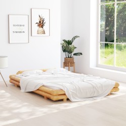 vidaXL Bambusbett 140x200 cm