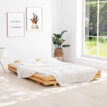 vidaXL Bambusbett 140x200 cm