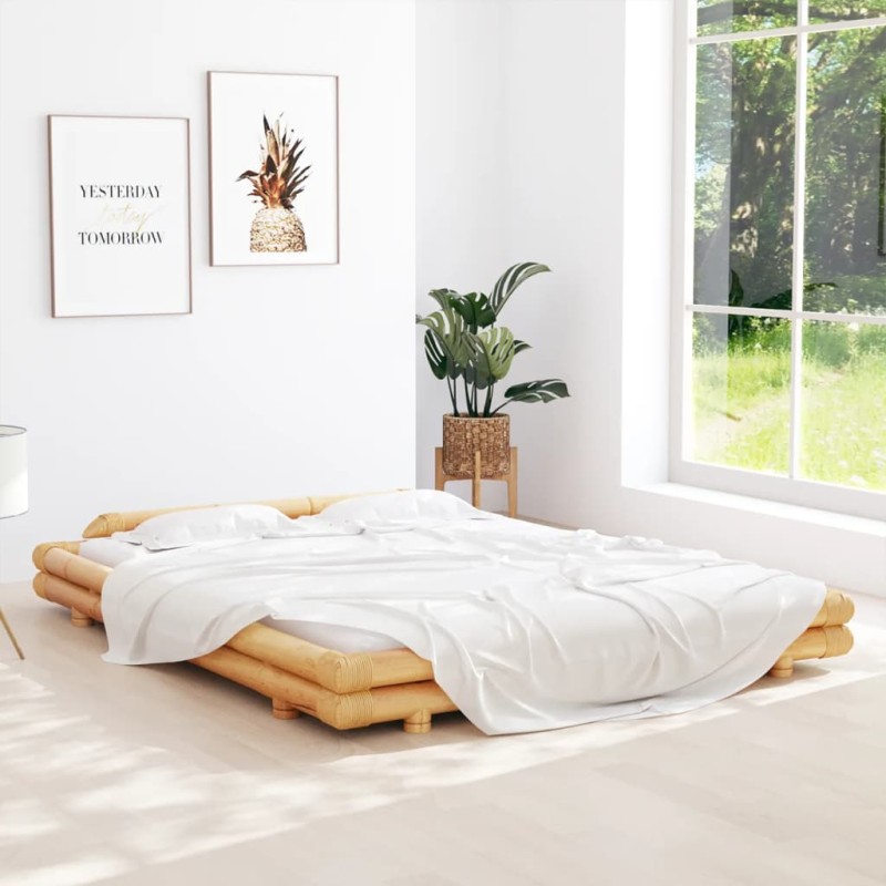 vidaXL Bambusbett 160x200 cm vidaXL Bambusbett 160x200 cm