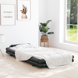 vidaXL Bambusbett Dunkelbraun 90x200 cm