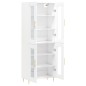 Highboard Weiß 69,5x34x180 cm Holzwerkstoff Highboard Weiß 69,5x34x180 cm Holzwerkstoff