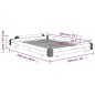 vidaXL Bambusbett Dunkelbraun 140x200 cm vidaXL Bambusbett Dunkelbraun 140x200 cm