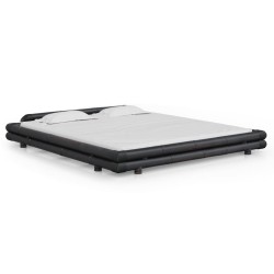 vidaXL Bambusbett Dunkelbraun 180x200 cm