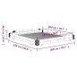 vidaXL Bambusbett Dunkelbraun 180x200 cm vidaXL Bambusbett Dunkelbraun 180x200 cm