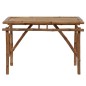 vidaXL Gartentisch Klappbar 115x50x75 cm Bambus vidaXL Gartentisch Klappbar 115x50x75 cm Bambus