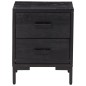 vidaXL Nachttisch Schwarz 36x30x45 cm Massivholz Kiefer vidaXL Nachttisch Schwarz 36x30x45 cm Massivholz Kiefer