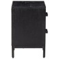 vidaXL Nachttisch Schwarz 36x30x45 cm Massivholz Kiefer vidaXL Nachttisch Schwarz 36x30x45 cm Massivholz Kiefer