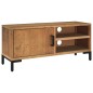 vidaXL TV-Schrank Braun 90x30x40 cm Massivholz Kiefer vidaXL TV-Schrank Braun 90x30x40 cm Massivholz Kiefer