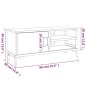 vidaXL TV-Schrank Braun 90x30x40 cm Massivholz Kiefer vidaXL TV-Schrank Braun 90x30x40 cm Massivholz Kiefer
