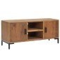 vidaXL TV-Schrank Braun 110x35x48 cm Massivholz Kiefer vidaXL TV-Schrank Braun 110x35x48 cm Massivholz Kiefer