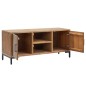 vidaXL TV-Schrank Braun 110x35x48 cm Massivholz Kiefer vidaXL TV-Schrank Braun 110x35x48 cm Massivholz Kiefer