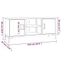 vidaXL TV-Schrank Braun 110x35x48 cm Massivholz Kiefer vidaXL TV-Schrank Braun 110x35x48 cm Massivholz Kiefer