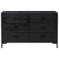 vidaXL Sideboard Schwarz 110x35x70 cm Massivholz Kiefer vidaXL Sideboard Schwarz 110x35x70 cm Massivholz Kiefer
