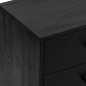 vidaXL Sideboard Schwarz 110x35x70 cm Massivholz Kiefer vidaXL Sideboard Schwarz 110x35x70 cm Massivholz Kiefer