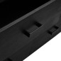 vidaXL Sideboard Schwarz 110x35x70 cm Massivholz Kiefer vidaXL Sideboard Schwarz 110x35x70 cm Massivholz Kiefer