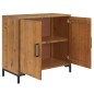 vidaXL Sideboard Braun 75x35x70 cm Massivholz Kiefer vidaXL Sideboard Braun 75x35x70 cm Massivholz Kiefer