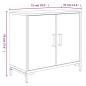 vidaXL Sideboard Braun 75x35x70 cm Massivholz Kiefer vidaXL Sideboard Braun 75x35x70 cm Massivholz Kiefer