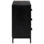 vidaXL Kommode Schwarz 75x35x70 cm Massivholz Kiefer vidaXL Kommode Schwarz 75x35x70 cm Massivholz Kiefer