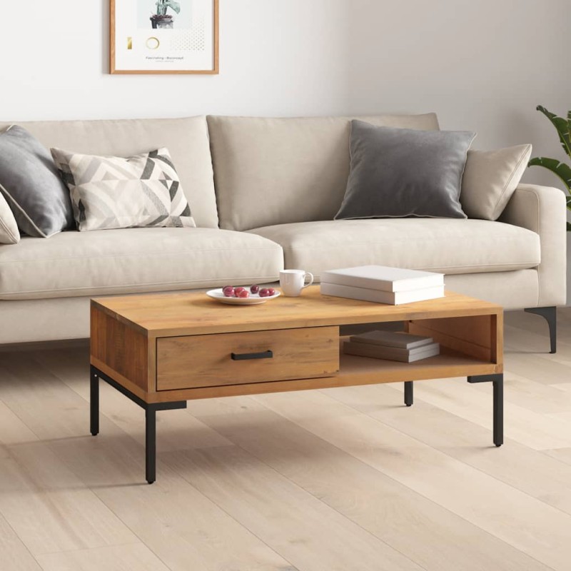 vidaXL Couchtisch 90x50x35 cm Massivholz Kiefer vidaXL Couchtisch 90x50x35 cm Massivholz Kiefer