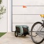 vidaXL Fahrradanhänger Hunde Grau und Schwarz Oxford-Gewebe und Eisen vidaXL Fahrradanhänger Hunde Grau und Schwarz Oxford-Gewebe und Eisen