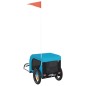 vidaXL Fahrradanhänger Hunde Blau und Schwarz Oxford-Gewebe und Eisen vidaXL Fahrradanhänger Hunde Blau und Schwarz Oxford-Gewebe und Eisen