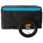 vidaXL Lastenanhänger für Fahrrad Schwarz und Blau 30 kg Eisen vidaXL Lastenanhänger für Fahrrad Schwarz und Blau 30 kg Eisen