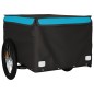 vidaXL Lastenanhänger für Fahrrad Schwarz und Blau 45 kg Eisen vidaXL Lastenanhänger für Fahrrad Schwarz und Blau 45 kg Eisen