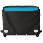 vidaXL Lastenanhänger für Fahrrad Schwarz und Blau 45 kg Eisen vidaXL Lastenanhänger für Fahrrad Schwarz und Blau 45 kg Eisen