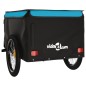 vidaXL Lastenanhänger für Fahrrad Schwarz und Blau 45 kg Eisen vidaXL Lastenanhänger für Fahrrad Schwarz und Blau 45 kg Eisen
