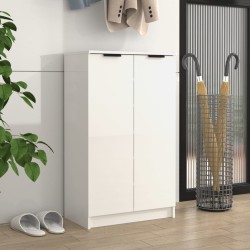 vidaXL Schuhschrank Hochglanz-Weiß 59x35x100 cm Holzwerkstoff