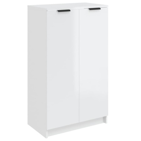 vidaXL Schuhschrank Hochglanz-Weiß 59x35x100 cm Holzwerkstoff