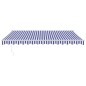 vidaXL Markise Einziehbar Blau und Weiß 4,5x3 m Stoff und Aluminium vidaXL Markise Einziehbar Blau und Weiß 4,5x3 m Stoff und Aluminium