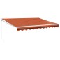 vidaXL Markise Einziehbar Orange und Braun 3x2,5 m Stoff und Aluminium vidaXL Markise Einziehbar Orange und Braun 3x2,5 m Stoff und Aluminium