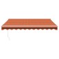 vidaXL Markise Einziehbar Orange und Braun 3x2,5 m Stoff und Aluminium vidaXL Markise Einziehbar Orange und Braun 3x2,5 m Stoff und Aluminium