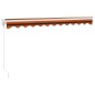 vidaXL Markise Einziehbar Orange und Braun 3x2,5 m Stoff und Aluminium vidaXL Markise Einziehbar Orange und Braun 3x2,5 m Stoff und Aluminium