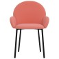 Esszimmerstühle 2 Stk. Rosa Samt Esszimmerstühle 2 Stk. Rosa Samt