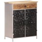 vidaXL Sideboard 60x35x75 cm Raues Mangoholz & Eisen vidaXL Sideboard 60x35x75 cm Raues Mangoholz & Eisen