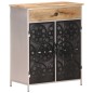 vidaXL Sideboard 60x35x75 cm Raues Mangoholz & Eisen vidaXL Sideboard 60x35x75 cm Raues Mangoholz & Eisen