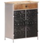 vidaXL Sideboard 60x35x75 cm Raues Mangoholz & Eisen vidaXL Sideboard 60x35x75 cm Raues Mangoholz & Eisen