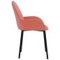 Esszimmerstühle 2 Stk. Rosa Samt Esszimmerstühle 2 Stk. Rosa Samt
