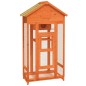 vidaXL Voliere Braun 91,5x53x170 cm Massivholz Kiefer vidaXL Voliere Braun 91,5x53x170 cm Massivholz Kiefer